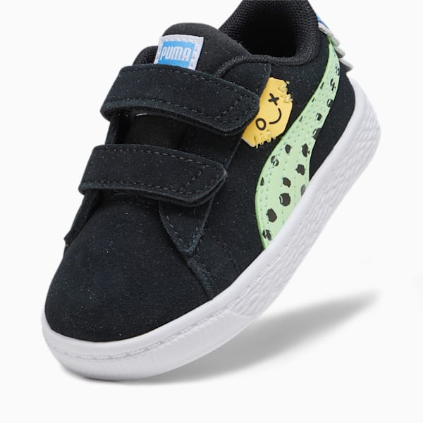 Suede Classic Mix Match Toddlers' Sneakers, PUMA Black-Spring Fern, extralarge