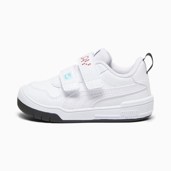 PUMA Multiflex Play V Toddlers' Sneakers, PUMA White-PUMA White-For All Time Red, extralarge-IND