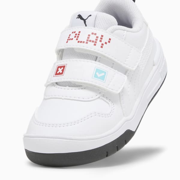 PUMA Multiflex Play V Toddlers' Sneakers, PUMA White-PUMA White-For All Time Red, extralarge-IND
