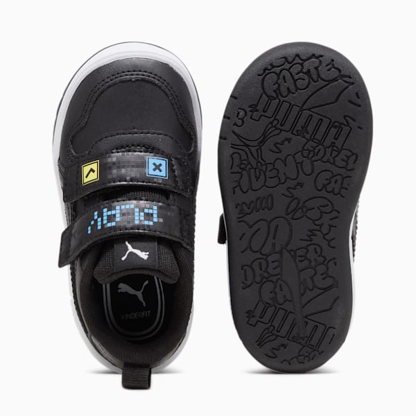 Multiflex Play V Toddlers' Sneakers, PUMA Black-PUMA Black-Regal Blue, extralarge-IND
