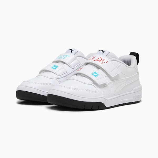 Multiflex Play V Kid's Sneakers, PUMA White-PUMA White-For All Time Red, extralarge-IND