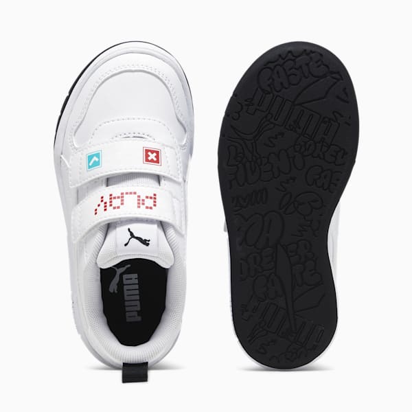 Multiflex Play V Kid's Sneakers, PUMA White-PUMA White-For All Time Red, extralarge-IND