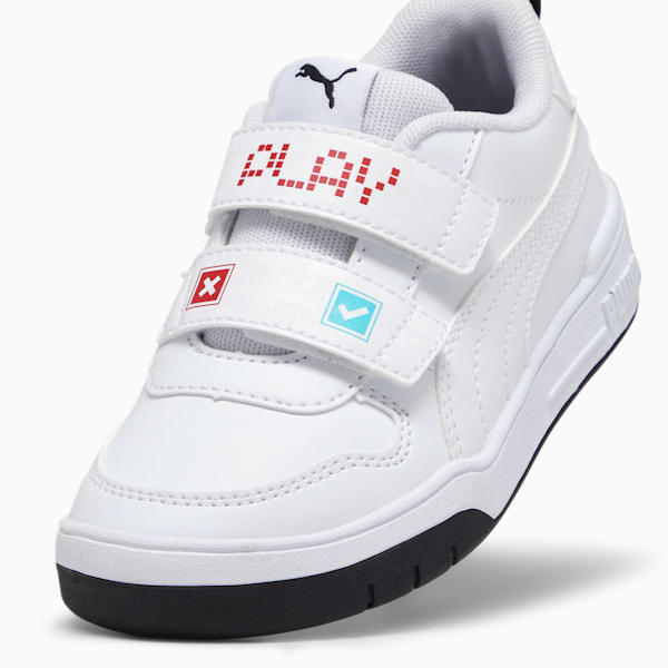 Multiflex Play V Kid's Sneakers, PUMA White-PUMA White-For All Time Red, extralarge-IND