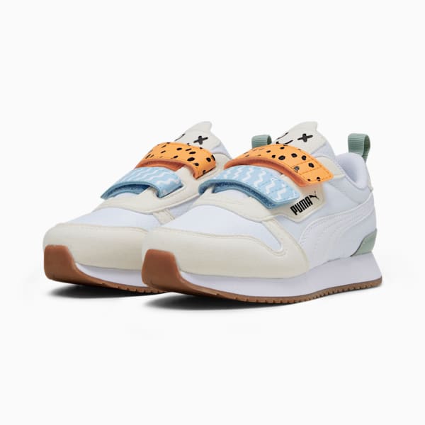 Tenis deportivos Infantiles PUMA R78 Mix Match, Warm White-PUMA White-PUMA Black, extralarge