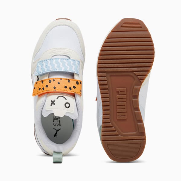 Tenis deportivos Infantiles PUMA R78 Mix Match, Warm White-PUMA White-PUMA Black, extralarge