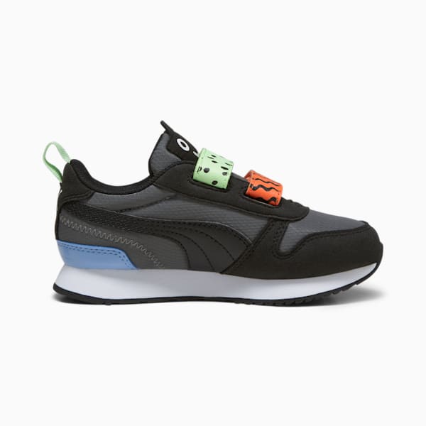 キッズ プーマ R78 ミックス MTCH V スニーカー 17-21cm, Cool Dark Gray-PUMA Black-PUMA White, extralarge-JPN