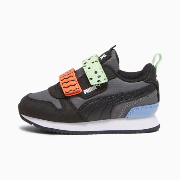 R78 Mix Match Toddlers' Sneakers, Cool Dark Gray-PUMA Black-PUMA White, extralarge