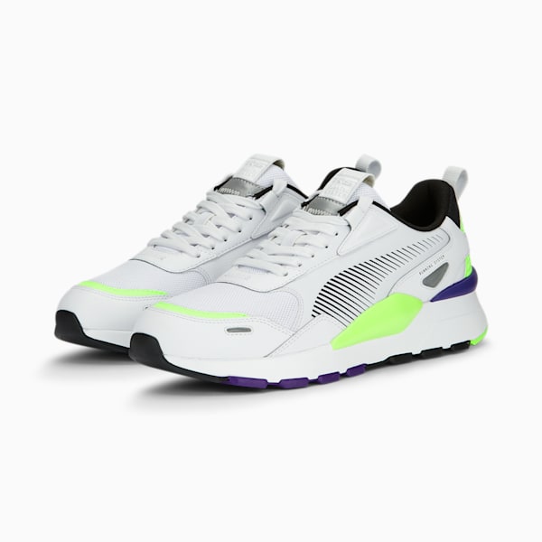 RS 3.0 Synth Pop Unisex Sneakers, PUMA White-Fizzy Lime, extralarge-IND