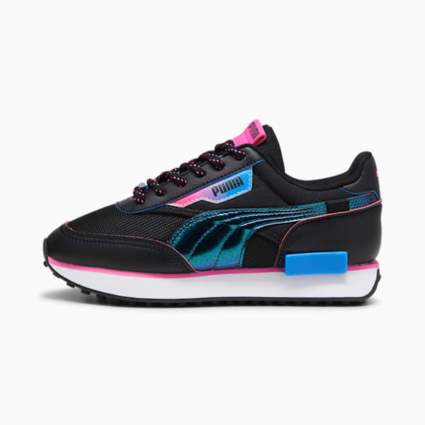 Tenis para adolescentes Future Rider Cosmic Grl, Puma Black-Ravish-Ultra Blue, extralarge