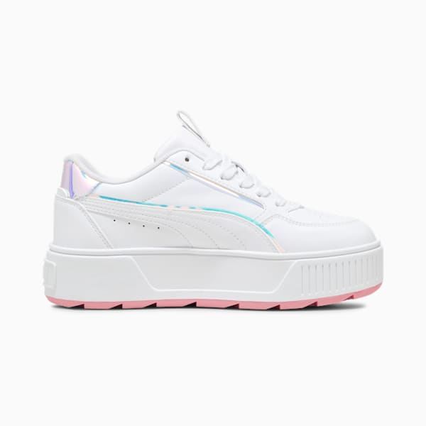 Karmen Rebelle Crystal Big Kids' Sneakers, PUMA White-PUMA White-Peach Smoothie, extralarge