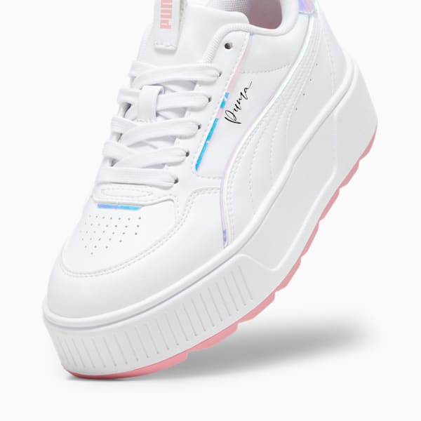 Tenis casuales Karmen Rebelle Crystal Big Kids', PUMA White-PUMA White-Peach Smoothie, extralarge