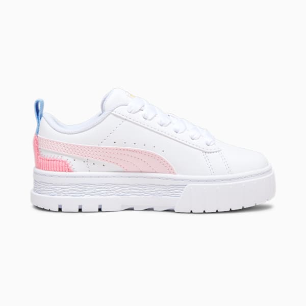 キッズ ガールズ メイズ セーター WTHR スニーカー 17-21cm, PUMA White-Blissful Blue-Peach Smoothie, extralarge-JPN