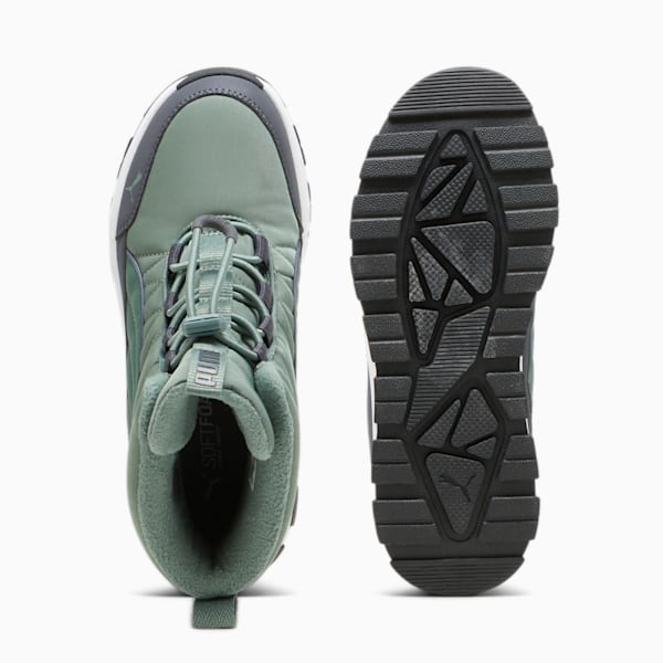 PUMA Evolve Big Kids' Boots, Eucalyptus-Strong Gray-PUMA White, extralarge