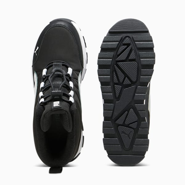 Botas PUMA Evolve Puretex para niños grandes, PUMA Black-Ash Gray-PUMA White, extralarge