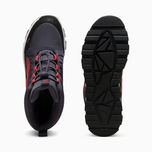 Chaussures PUMA Evolve Puretex Enfant et adolescent, Galactic Gray-Tart Cherry-PUMA Black, extralarge