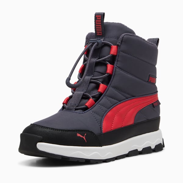Chaussures PUMA Evolve Puretex Enfant et adolescent, Galactic Gray-Tart Cherry-PUMA Black, extralarge