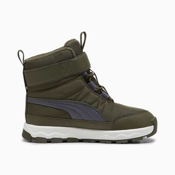 Botas PUMA Evolve Puretex para niños, Dark Olive-Galactic Gray-PUMA White, extralarge