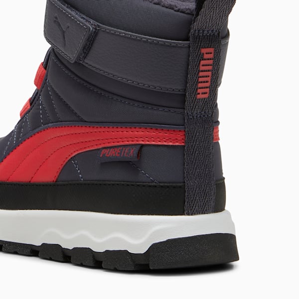 Chaussures PUMA Evolve Puretex Enfant, Galactic Gray-Tart Cherry-PUMA Black, extralarge