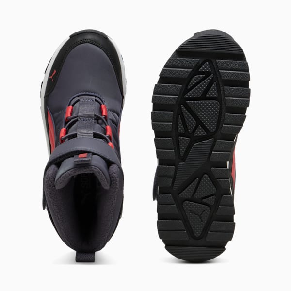 Chaussures PUMA Evolve Puretex Enfant, Galactic Gray-Tart Cherry-PUMA Black, extralarge