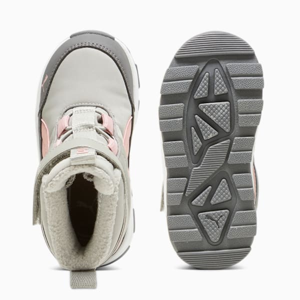 ベビー プーマ エボルブ ピュアテックス ブーツ 12-16cm, Smokey Gray-Future Pink-PUMA White, extralarge-JPN