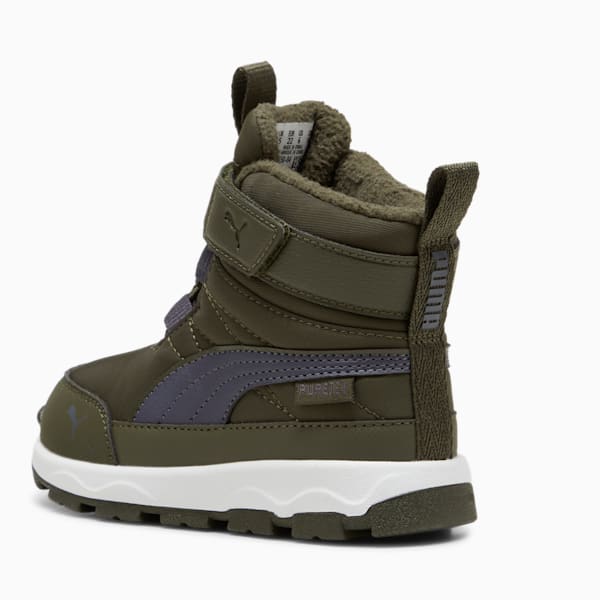 Botas PUMA Evolve para infantes, Dark Olive-Galactic Gray-PUMA White, extralarge