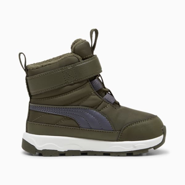 Botas PUMA Evolve para infantes, Dark Olive-Galactic Gray-PUMA White, extralarge