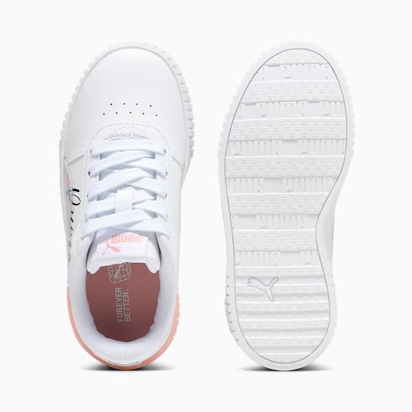 Carina 2.0 Crystal Wing Kids' Sneakers, PUMA White-Peach Smoothie-PUMA Black, extralarge-IDN