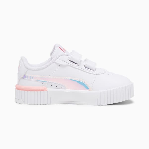 Chaussures de sport Carina 2.0 Crystal Wing, tout-petits, PUMA White-Peach Smoothie-PUMA Black, extralarge