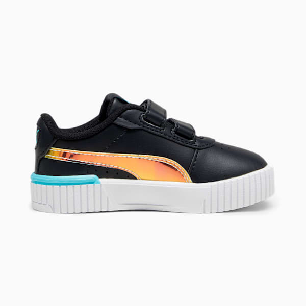 ベビー ガールズ プーマ キャリーナ 2.0 クリスタル ウィングス V インファント スニーカー 13-16cm, PUMA Black-Team Aqua-PUMA White, extralarge-JPN