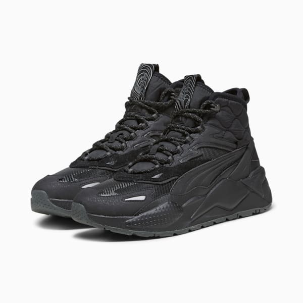 RS-X Hi Sneakers, PUMA Black-Shadow Gray, extralarge