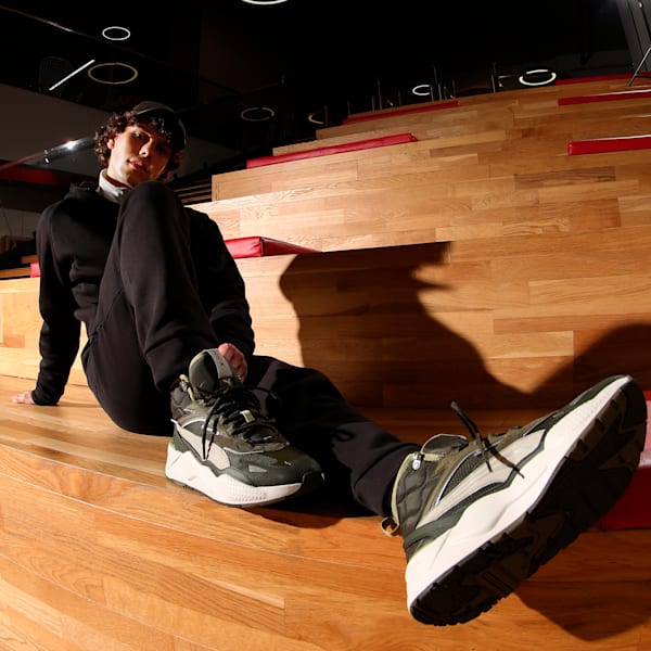 RS-X Hi Sneakers, Dark Olive-Vapor Gray, extralarge-IND