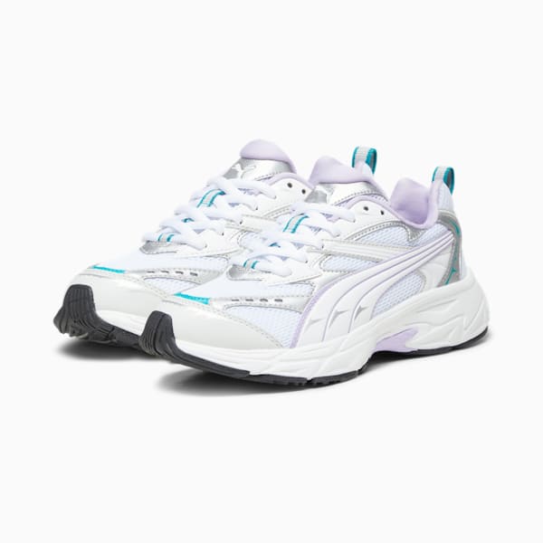 PUMA Morphic Men's Sneakers, PUMA White-Vivid Violet, extralarge