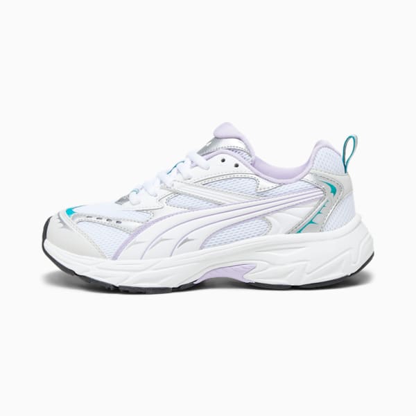 PUMA Morphic Men's Sneakers, PUMA White-Vivid Violet, extralarge