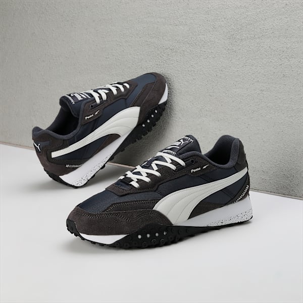 Blktop Rider Suede Sneakers, Flat Dark Gray-Vapor Gray, extralarge-IND