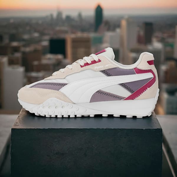 Blktop Rider Suede Sneakers, Frosted Ivory-Pale Plum, extralarge-IND