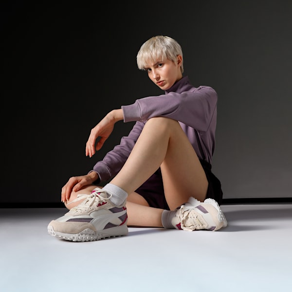 Blktop Rider Suede Sneakers, Frosted Ivory-Pale Plum, extralarge-IND