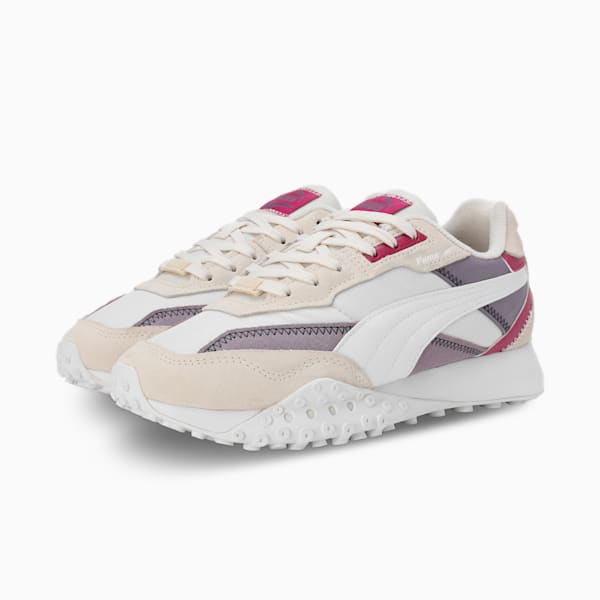 Blktop Rider Suede Sneakers, Frosted Ivory-Pale Plum, extralarge-IND