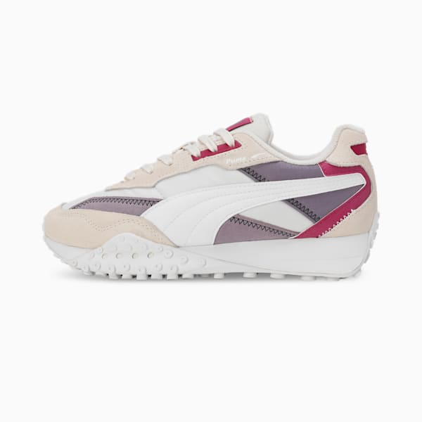 Blktop Rider Suede Sneakers, Frosted Ivory-Pale Plum, extralarge-IND