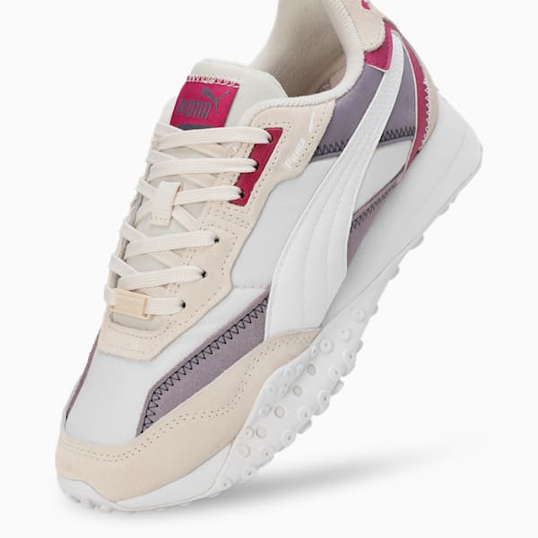 Blktop Rider Suede Sneakers, Frosted Ivory-Pale Plum, extralarge-IND