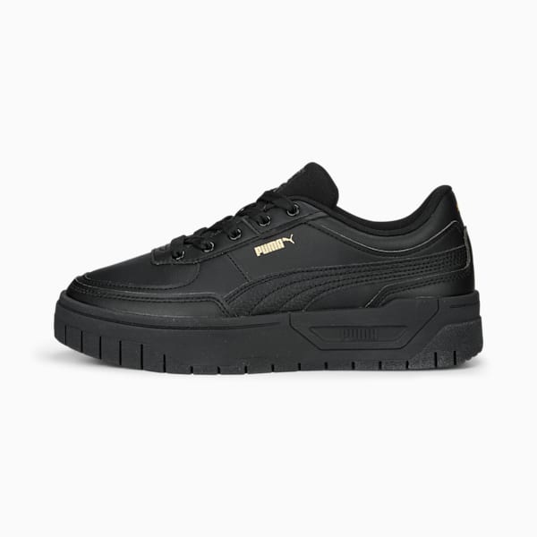 Cali Dream West Coast Leather Women's Sneakers, PUMA Black, extralarge