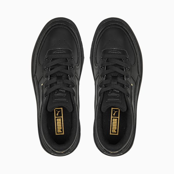 Espadrilles Cali Dream en cuir, femme, Noir Puma