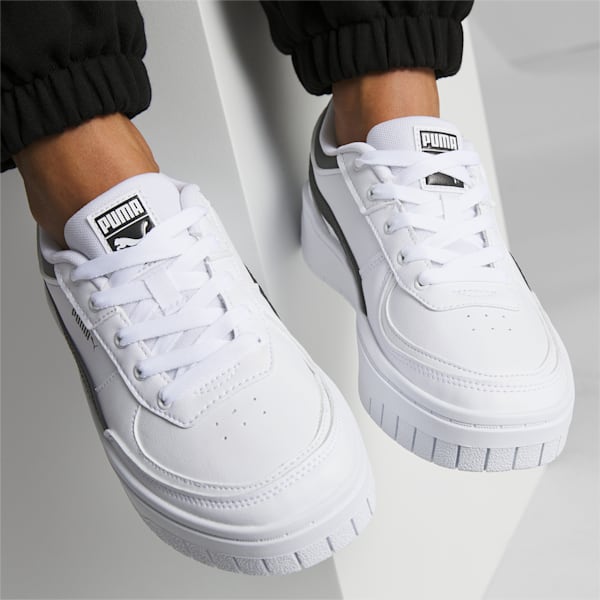 Cali Dream Leather Sneakers Women, PUMA White-PUMA Black, extralarge