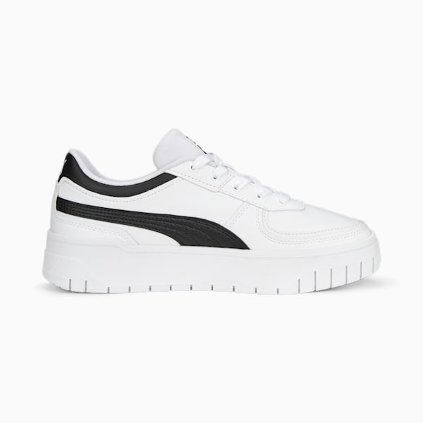 Cali Dream Leather Women's Sneakers, PUMA White-PUMA Black