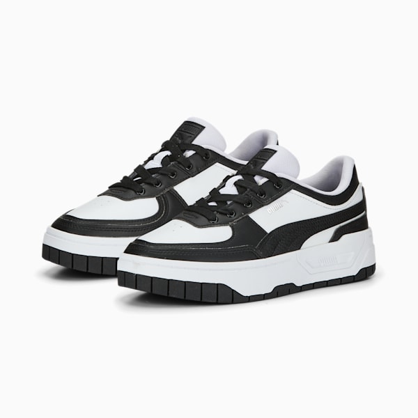 Cali Dream West Coast Leather Women's Sneakers, PUMA Black-PUMA White, extralarge