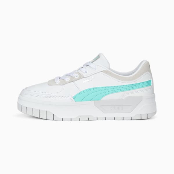 Cali Dream Women's Sneakers, PUMA White-Feather Gray-Mint, extralarge-AUS