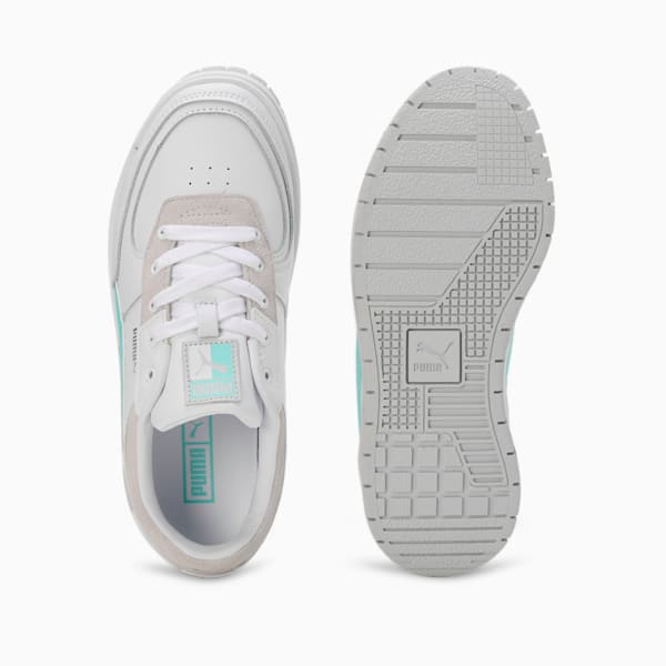 Cali Dream Women's Sneakers, PUMA White-Feather Gray-Mint, extralarge-IND