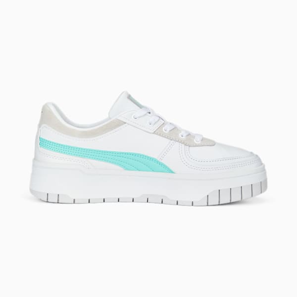 Cali Dream Women's Sneakers, PUMA White-Feather Gray-Mint, extralarge-AUS