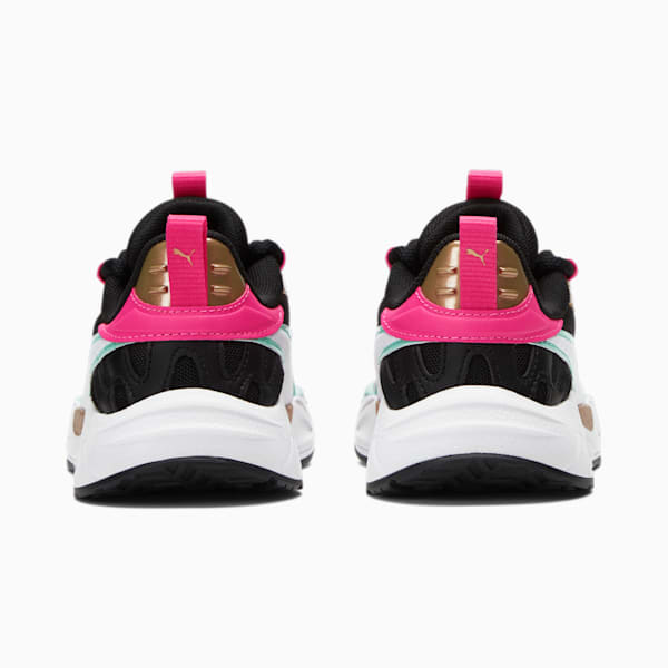 Zapatos deportivos RS-TRCK Vacay Queen para niños pequeños , PUMA Black-PUMA White-Glowing Pink