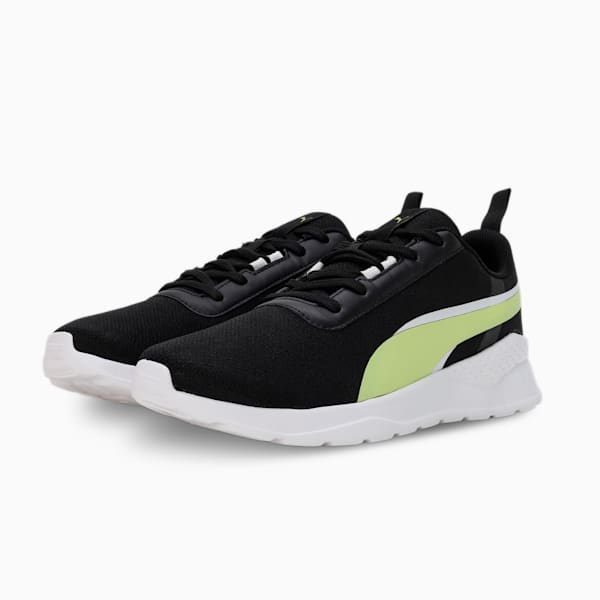 Flexrate Men's Sneakers, PUMA Black-Light Lime-PUMA White, extralarge-IND