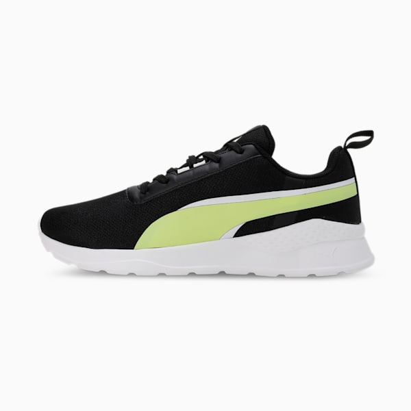 Flexrate Men's Sneakers, PUMA Black-Light Lime-PUMA White, extralarge-IND